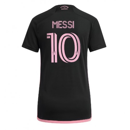 Dámy Fotbalový dres Inter Miami Lionel Messi #10 2023-24 Venkovní Krátký Rukáv
